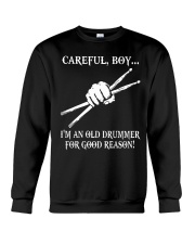 Old drummer Crewneck Sweatshirt thumbnail