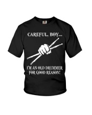 Old drummer Youth T-Shirt thumbnail