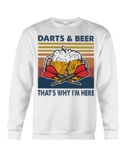 Darts and beer thats why im here Crewneck Sweatshirt thumbnail
