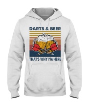 Darts and beer thats why im here Hooded Sweatshirt thumbnail