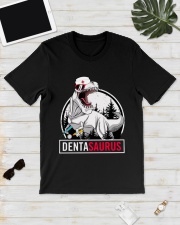 Dentist dentasaurus Classic T-Shirt lifestyle-mens-crewneck-front-17