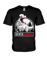 Dentist dentasaurus V-Neck T-Shirt thumbnail