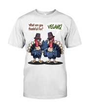 Vegan thankful Premium Fit Mens Tee thumbnail