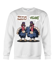 Vegan thankful Crewneck Sweatshirt thumbnail