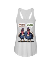 Vegan thankful Ladies Flowy Tank thumbnail