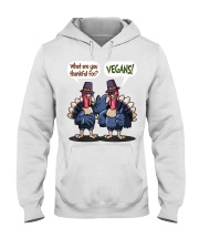 Vegan thankful Hooded Sweatshirt thumbnail
