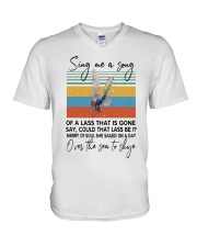 Sing me a song V-Neck T-Shirt thumbnail