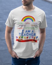 I am a teacher Classic T-Shirt apparel-classic-tshirt-lifestyle-front-46