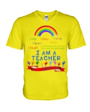 I am a teacher V-Neck T-Shirt thumbnail