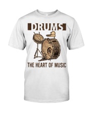 Drums the heart of music Premium Fit Mens Tee thumbnail