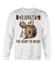 Drums the heart of music Crewneck Sweatshirt thumbnail