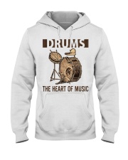 Drums the heart of music Hooded Sweatshirt thumbnail