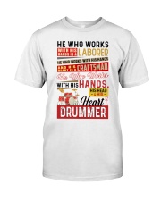 Drums typo Classic T-Shirt front