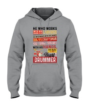 Drums typo Hooded Sweatshirt tile