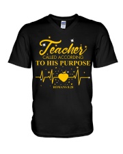 Teacher V-Neck T-Shirt thumbnail