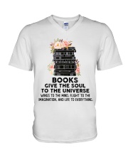 Books give the soul to the universe V-Neck T-Shirt thumbnail