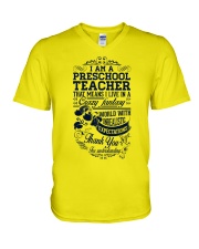Preschool teacher V-Neck T-Shirt thumbnail