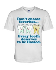 Teeth don't choose V-Neck T-Shirt thumbnail