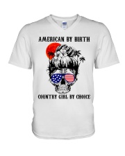 Country girl by choice V-Neck T-Shirt thumbnail