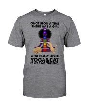 Yoga and cat Classic T-Shirt tile