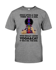Yoga and cat Premium Fit Mens Tee thumbnail