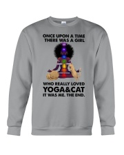 Yoga and cat Crewneck Sweatshirt thumbnail