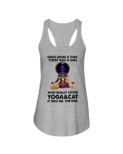 Yoga and cat Ladies Flowy Tank thumbnail