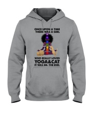 Yoga and cat Hooded Sweatshirt thumbnail