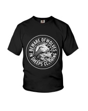 Beware of wolves Youth T-Shirt thumbnail