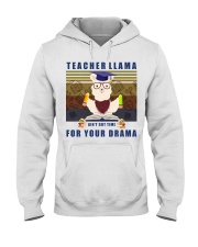 Teacher LLama Hooded Sweatshirt tile