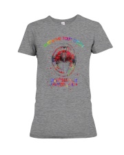 Show me your teeth Premium Fit Ladies Tee tile