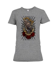 Only god can judge me Premium Fit Ladies Tee tile