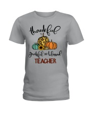 Thankful blessed teacher Ladies T-Shirt thumbnail