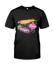Peace Love Vegan Premium Fit Mens Tee tile