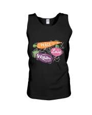 Peace Love Vegan Unisex Tank tile