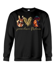 Peace love Melanin Crewneck Sweatshirt tile