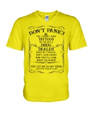 Don't panic V-Neck T-Shirt tile