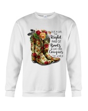 She can conquer the world Crewneck Sweatshirt tile