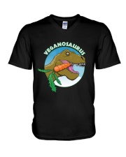Veganosaurus V-Neck T-Shirt thumbnail