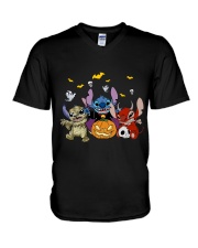 Happy Halloween V-Neck T-Shirt thumbnail