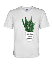 I grow it V-Neck T-Shirt thumbnail