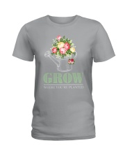 Grow where you're planted Ladies T-Shirt tile