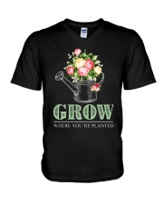 Grow where you're planted V-Neck T-Shirt thumbnail