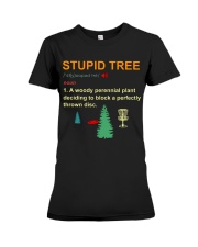 Stupid tree Premium Fit Ladies Tee thumbnail