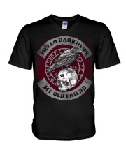 Hello darkness my old friend V-Neck T-Shirt tile