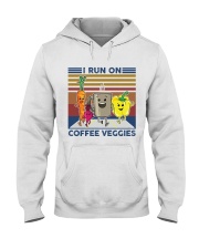 I run on coffee veggies Hooded Sweatshirt tile