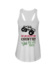 Country girls play with Trucks Ladies Flowy Tank thumbnail