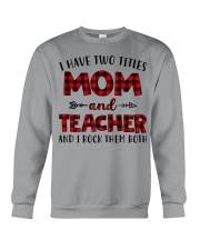 Mom and teacher Crewneck Sweatshirt thumbnail