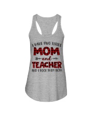 Mom and teacher Ladies Flowy Tank thumbnail