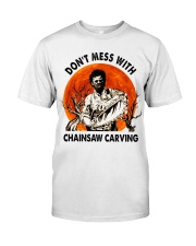 Don't mess with chainsaw carving Premium Fit Mens Tee thumbnail